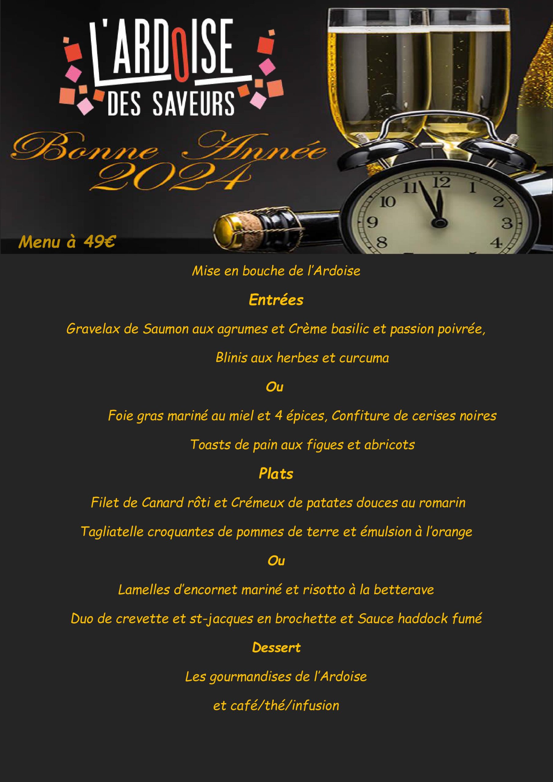 L’ardoise des Saveurs restaurant La RochesurYon